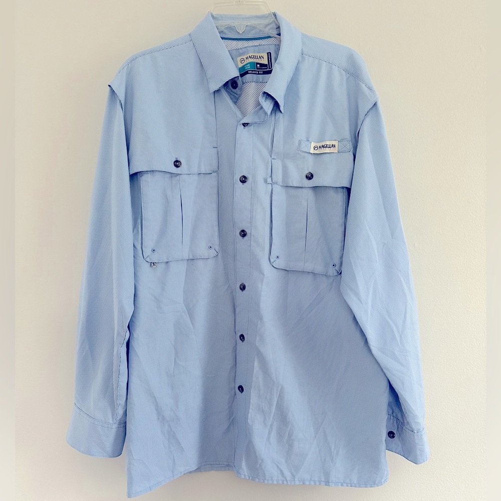 Magellan fishing gear button up